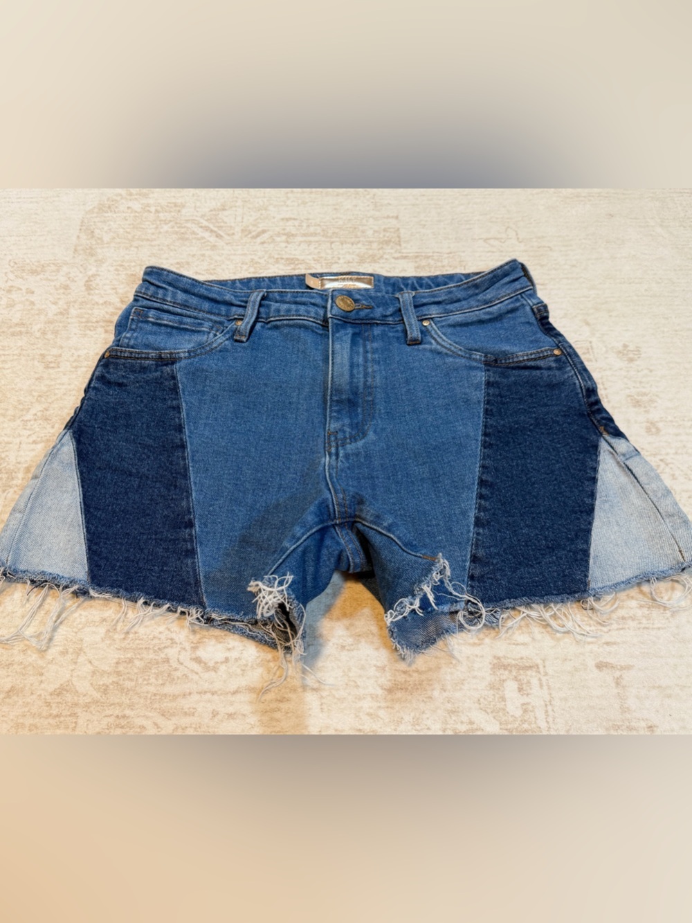Kut from the Kloth Blue Denim Jane High Rise Shorts